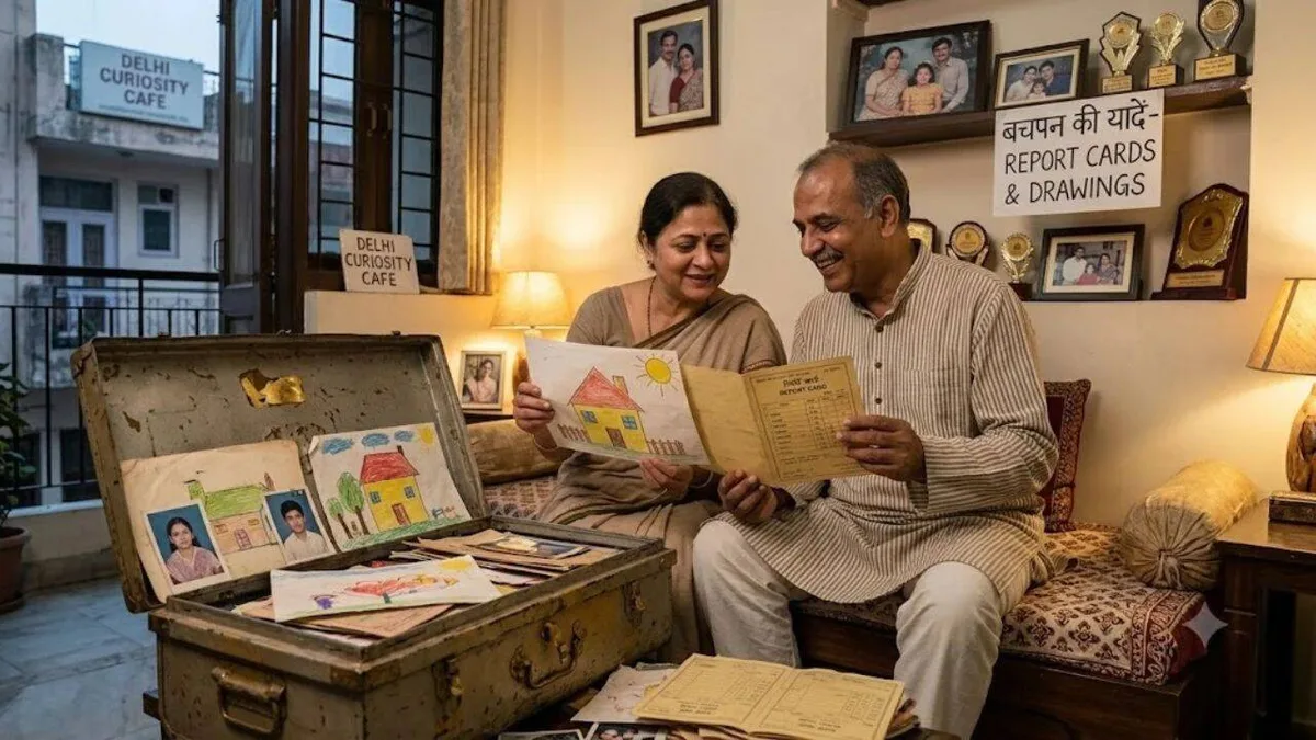 Why parents keep old report cards and childhood drawings, according to psychology