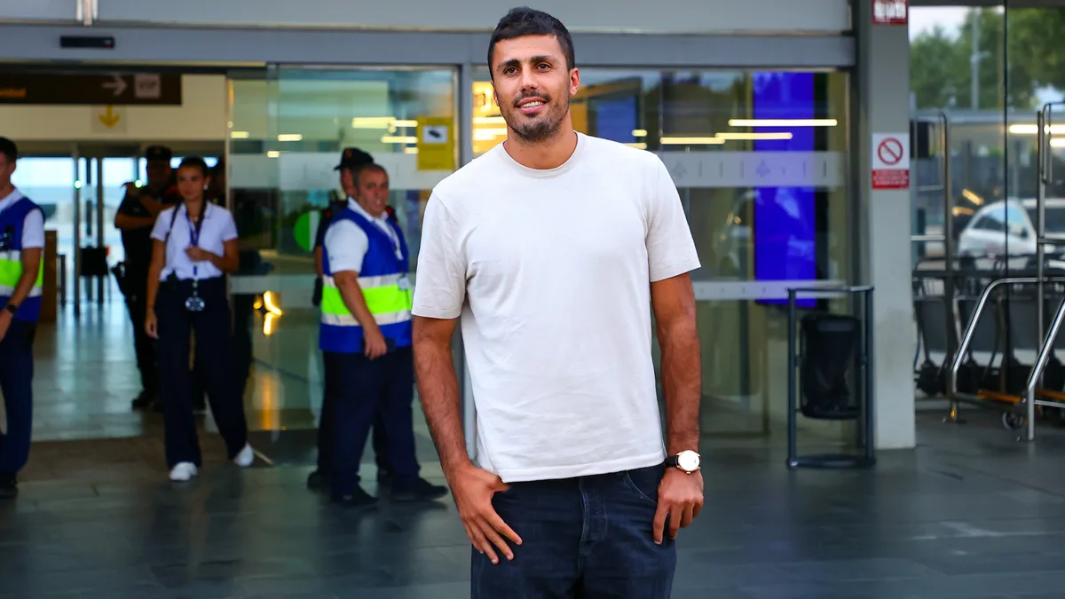 Rodri llega a Barcelona: “Es un sueño y vamos a por todo”