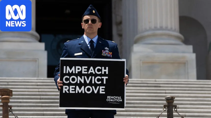 US Air Force officer faces jail for Trump administration protest