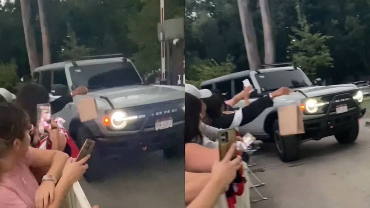 El bochornoso momento en que Brian Gutiérrez chocó su camioneta valuada en un más de un millón de pesos