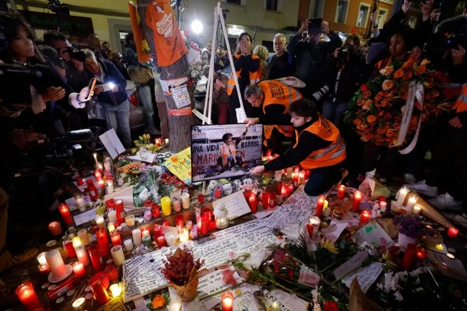À Madrid, des larmes, des slogans et une minute de silence pour Maricarmen Abascal