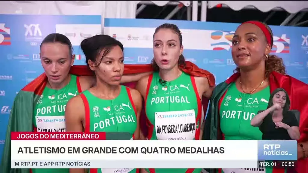 Jogos do Mediterrâneo. Portugal conquista mais cinco medalhas