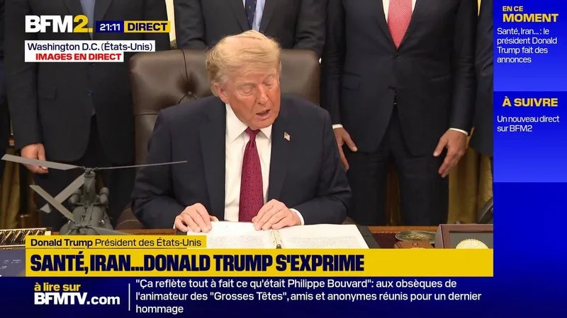 Donald Trump annonce de nouveaux accords avec les entreprises pharmaceutiques