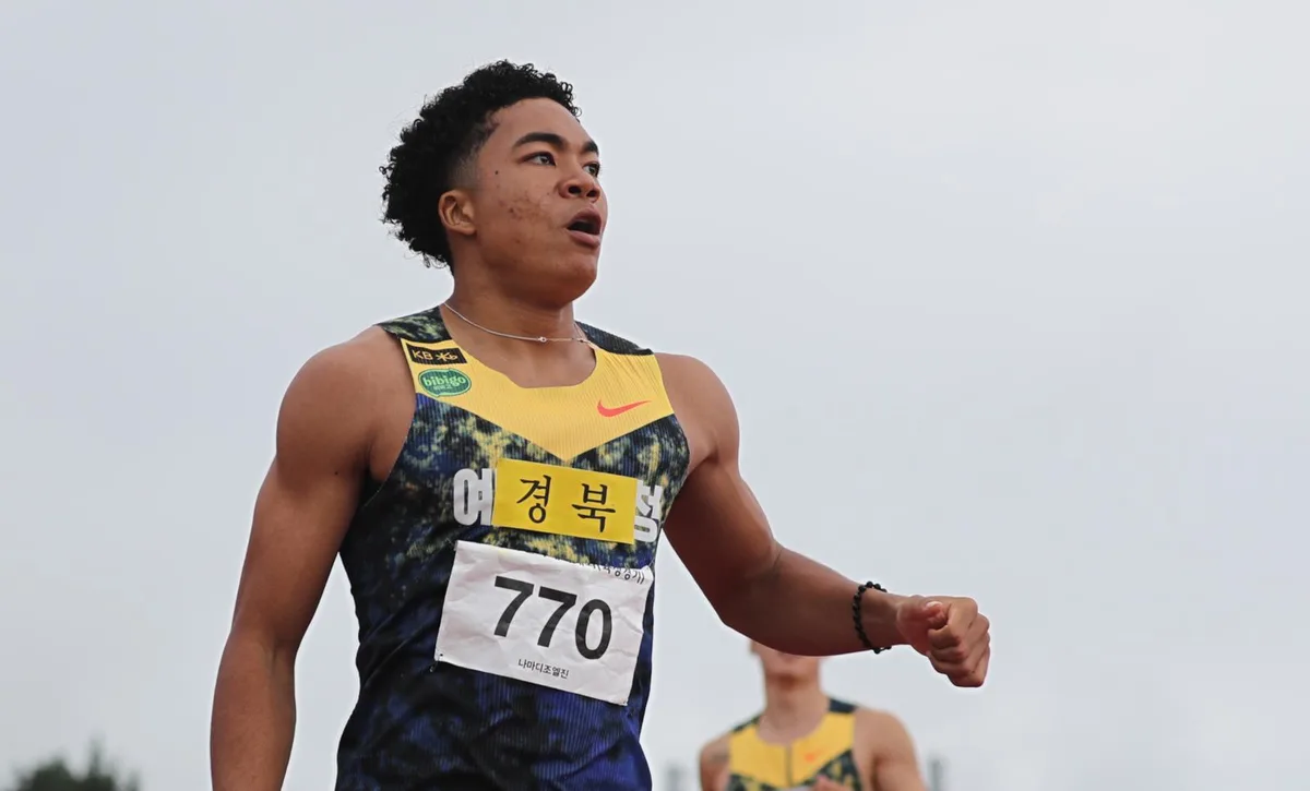 나마디 조엘진, 전국체전 육상 200m도 우승…20초47 대회신