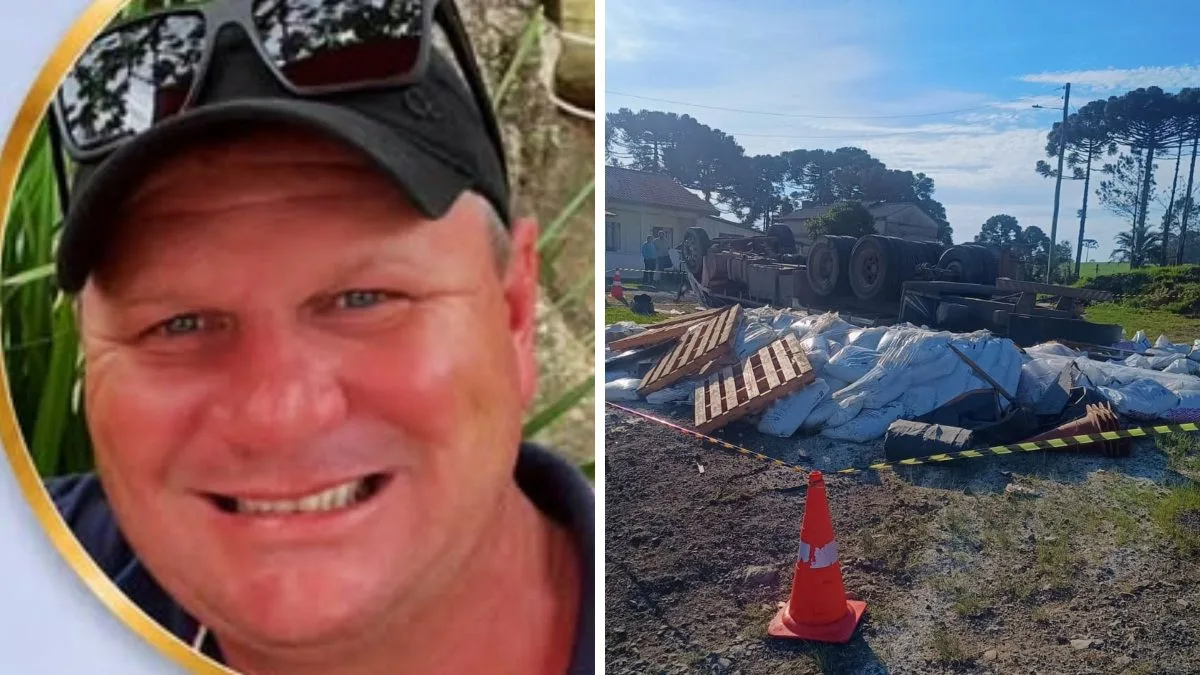 Caminhoneiro morre após tombar com carga de fertilizantes na BR-116 em SC: ‘Amigo maravilhoso’