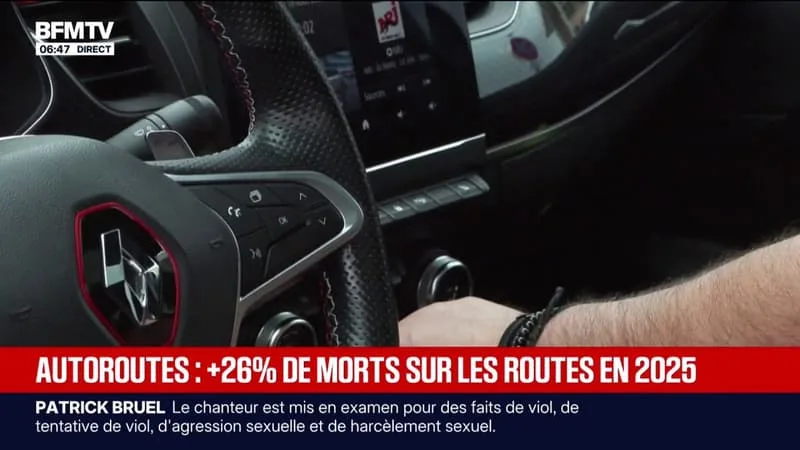 Le nombre de morts sur l'autoroute en hausse de 26% en 2025