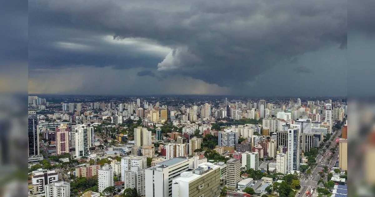 Paraná entra em alerta laranja para tempestades severas neste final de semana