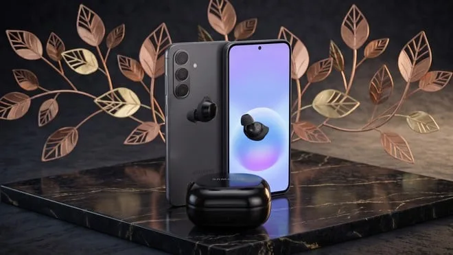 Tela AMOLED e fone Bluetooth de brinde: Galaxy A57 em oferta com o Buds Core
