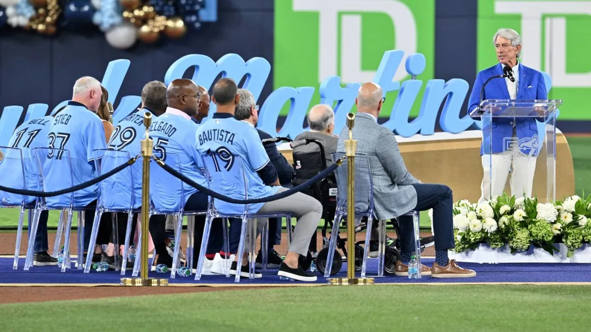 Full Buck Martinez Blue Jays Hall of Excellence ceremony