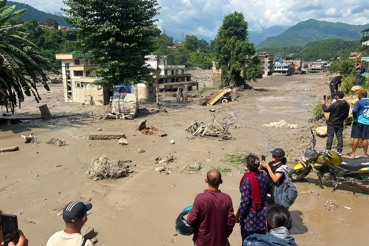 Deadly flash flood and mudslide cause casualties in Nepal and China
