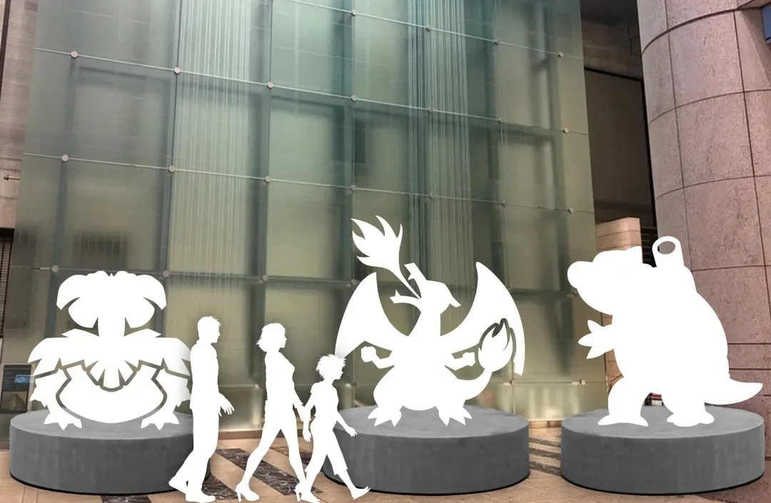 Legendary Pokémon statues installed in downtown Tokyo, will be there through the fall
