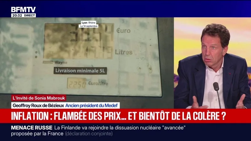 Augmentation des prix du carburant: "Il ne faut pas accuser les distributeurs", juge Geoffroy Roux de Bézieux, ancien président du Medef