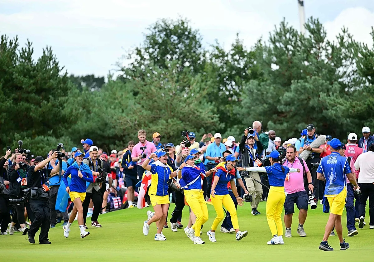 Europa tira de garra y gana a Estados Unidos la Solheim Cup
