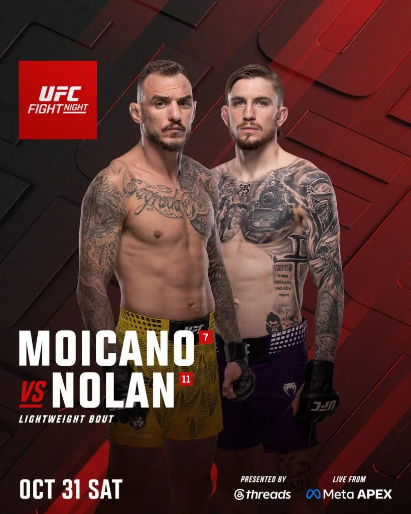 Renato Moicano deixa UFC 331 e ganha novo adversário e data para lutar