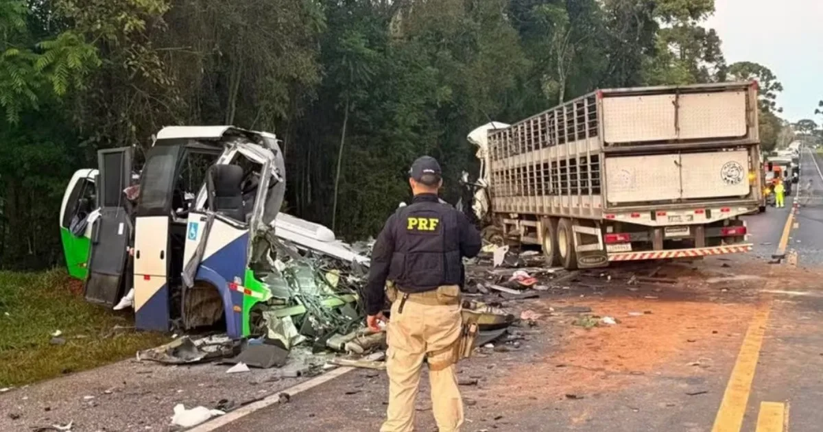 Una combi que trasladaba pacientes médicos chocó con un camión en el sur de Brasil: hay al menos 23 muertos
