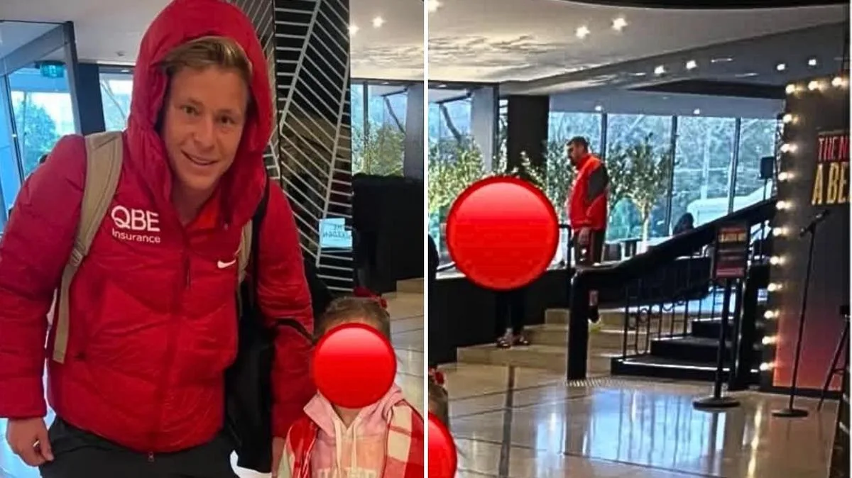 Family anger as Isaac Heeney poses for photo with 5-year-old fan on morning of hotel drama