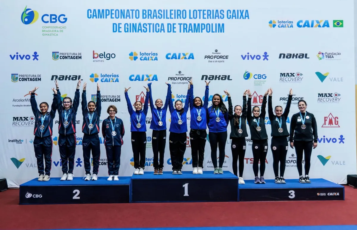 Atletas de Piraí conquistam 40 medalhas em competições nacionais de ginástica de trampolim