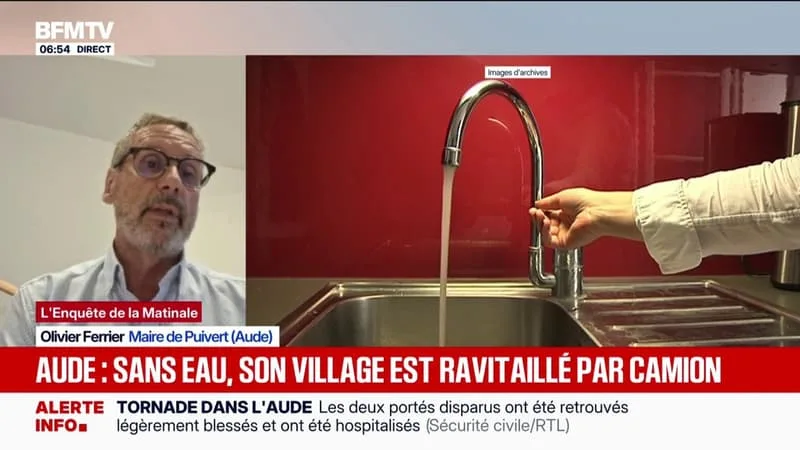 Dans l'Aude, ce maire doit ravitailler sa commune en eau grâce des camions-citernes