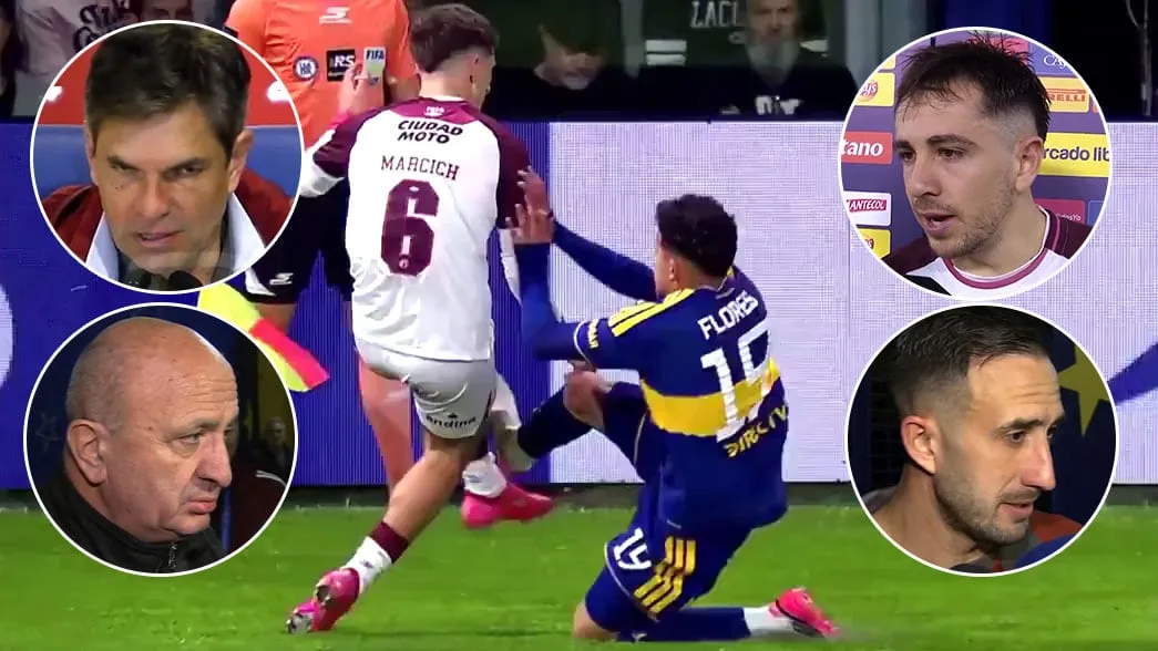“Que no nos dirija más” y “le faltó personalidad para echar a un jugador de Boca”: la furia de Lanús contra el árbitro y el VAR por no expulsar a Flores