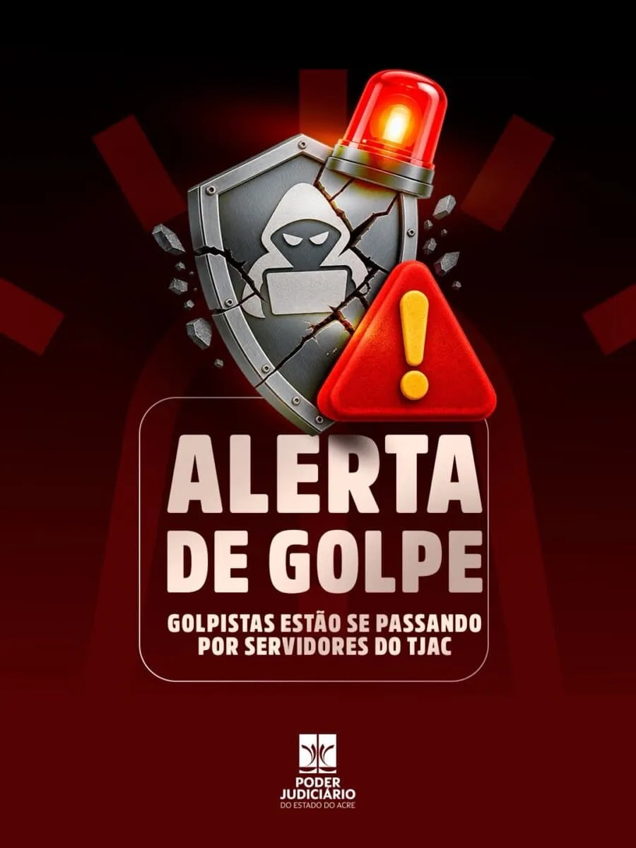 Golpistas tentam se passar por servidores do TJAC para pedir Pix