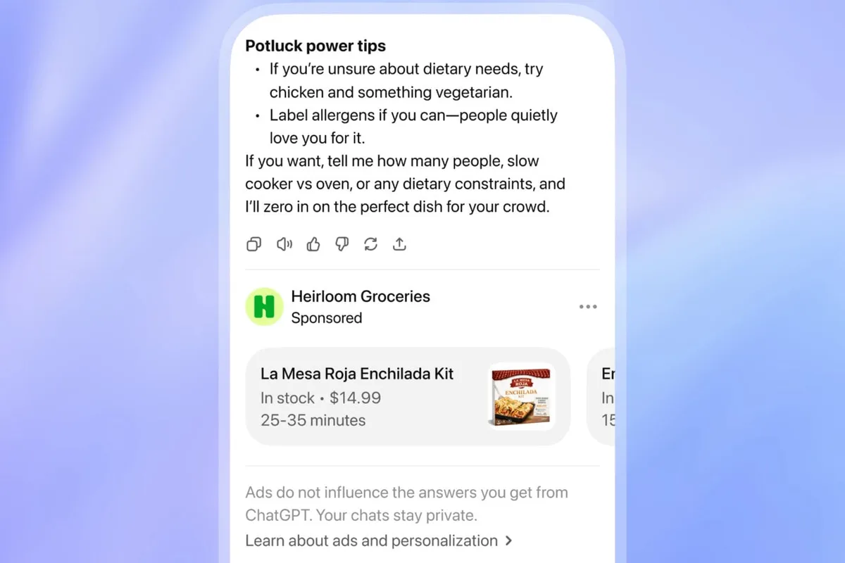 ChatGPT affichera des publicités en France dès la fin du mois