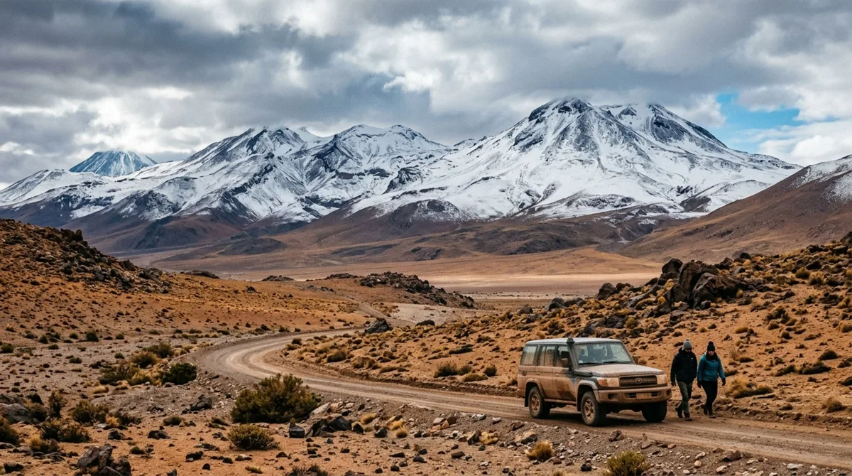 Uma tempestade rara pintou de branco parte do deserto mais seco do planeta quando um sistema frio conseguiu atravessar as barreiras naturais do Atacama