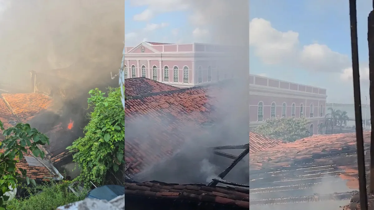 Incêndio atinge bar em casarão no Centro Histórico de São Luís