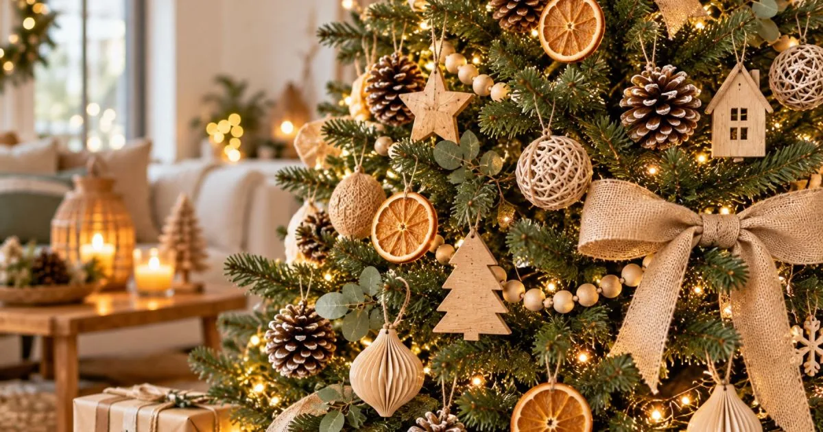 Navidad 2026: los adornos de plástico pierden protagonismo y una nueva tendencia apuesta por materiales naturales