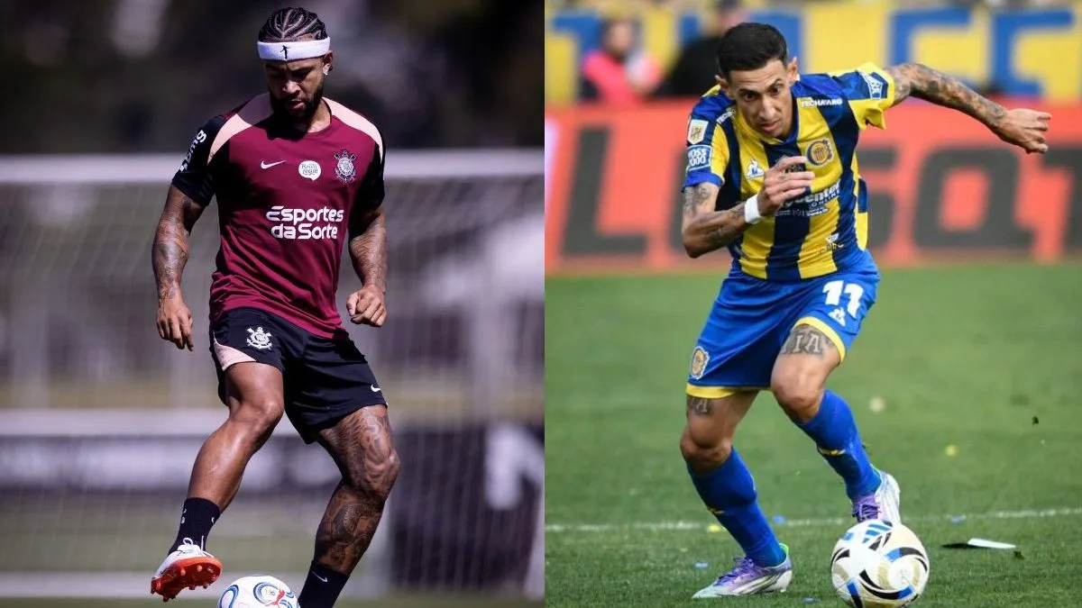 Corinthians x Rosario Central coloca Memphis e Di María frente a frente após duelo marcante na Copa do Mundo de 2022