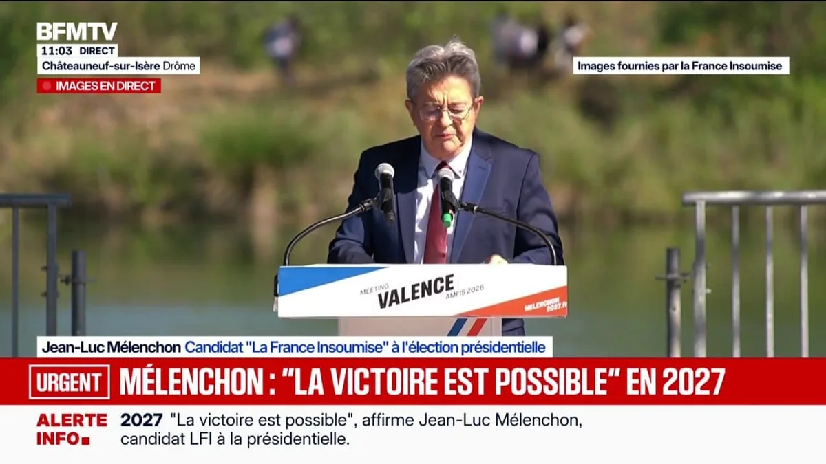 "Macron, en s'alignant sans cesse sur le trumpisme, nous a rayés devant le monde de la liste des pays écoutés", déclare Jean-Luc Mélenchon, candidat LFI à la présidentielle