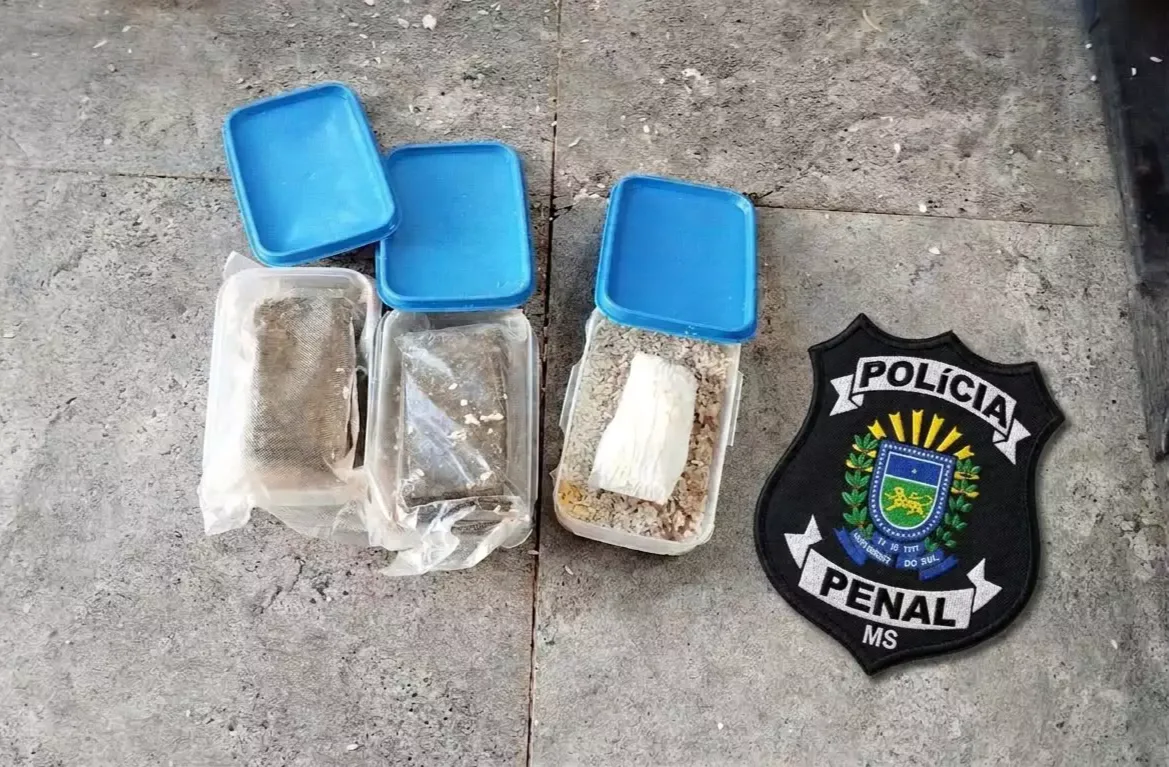 Policiais penais encontram drogas e 52 chips dentro de marmitas na PED