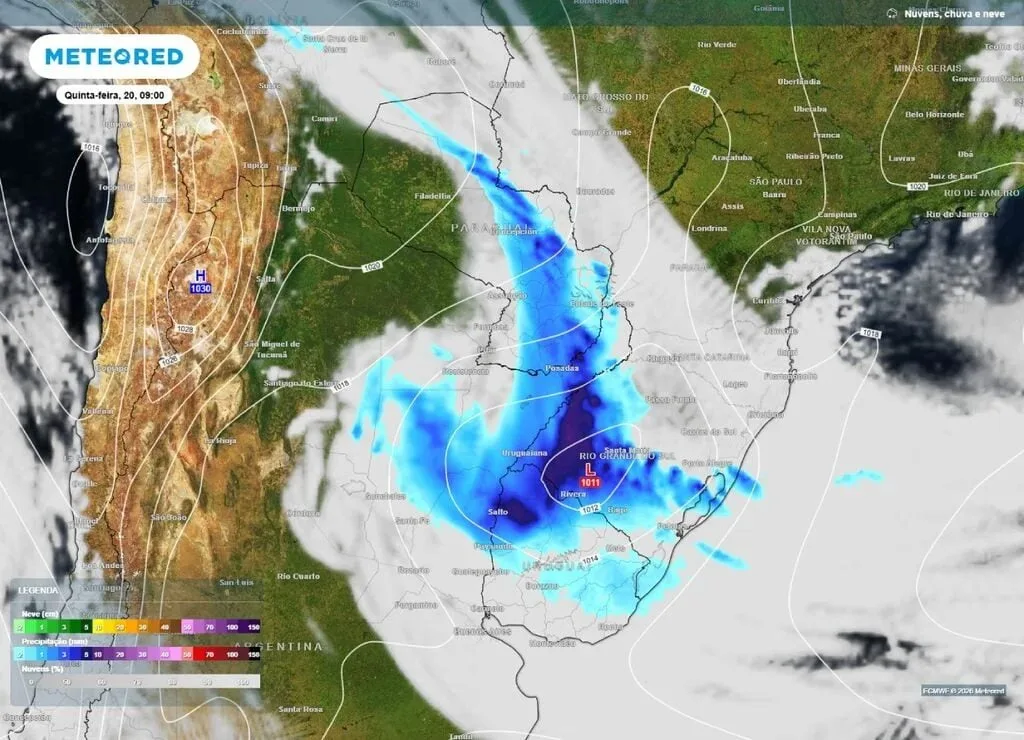 Ciclone no Paraná pode trazer ventos de 100 km/h e frio de volta nesta semana