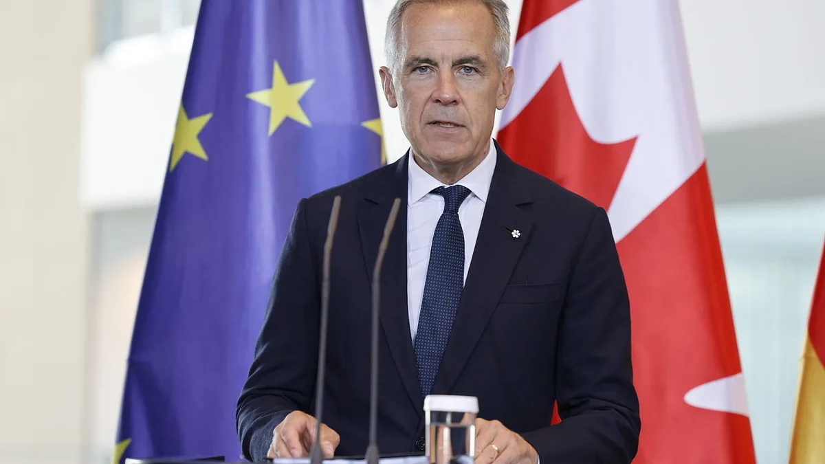 Canadá procura estreitar laços com a UE, mas Von der Leyen não estará presente no discurso do PM no Parlamento Europeu