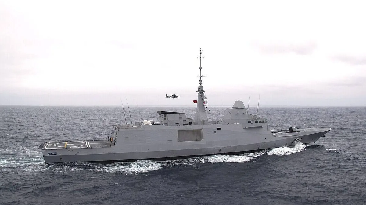 El buque insignia de la armada marroquí, la fragata Mohamed VI, entró en aguas ceutíes los días del asalto a la ciudad