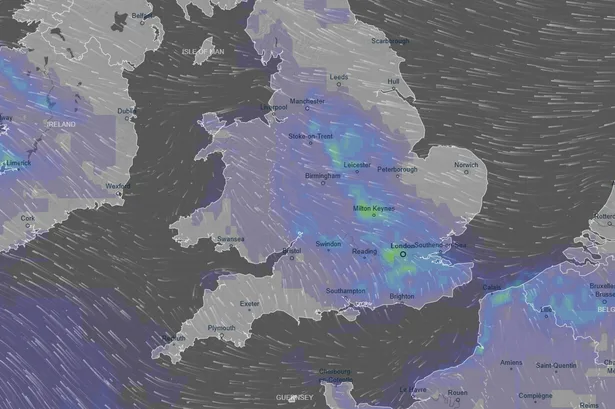 UK weather maps show thunderstorms hitting 16 counties in just two hours – list