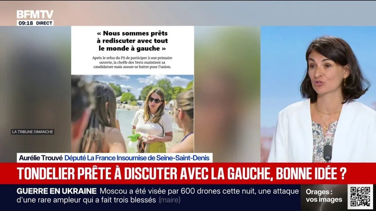 Présidentielle 2027: "Jean-Luc Mélenchon est aujourd'hui le seul candidat à gauche capable de battre l'extrême droite et les candidats de la macronie", estime Aurélie Trouvé (députée LFI)
