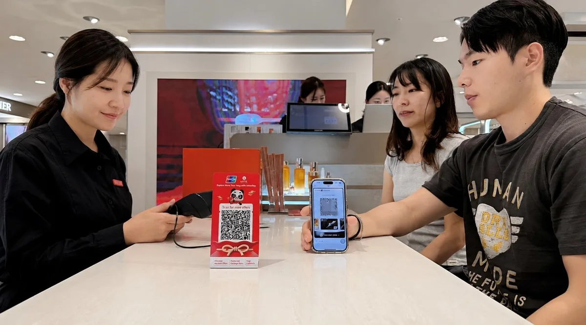 롯데百, 38개국 모바일 결제 지원… 유니온페이 QR 도입