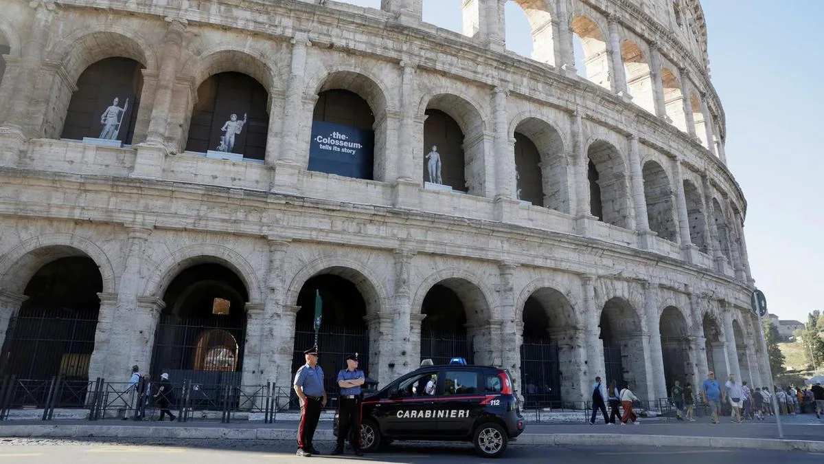 Rome's Colosseum closed after worker falls to his death