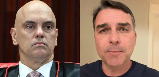 Flávio Bolsonaro apedreja o espelho ao atacar Moraes