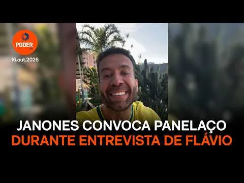 Janones convoca panelaço durante entrevista de Flávio na “Globo”
