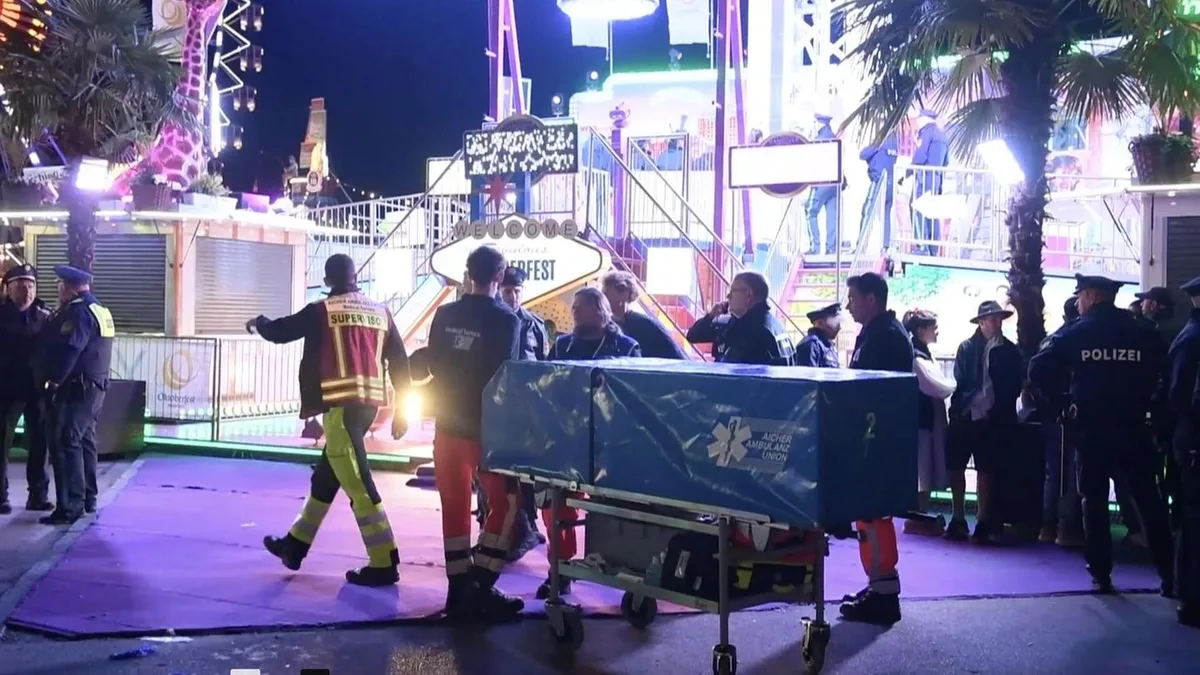 Oktoberfest: Mitarbeiter stirbt bei Unfall mit Free-Fall-Turm