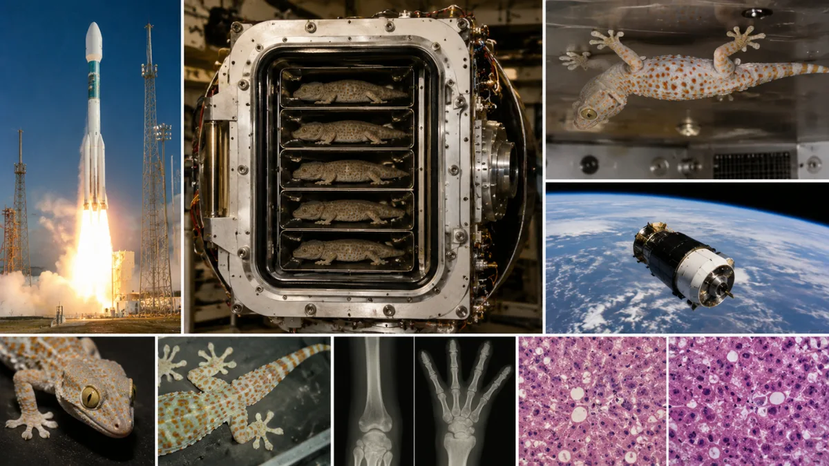In 2005, Nasa sent five geckos into space for 16 days without food or water