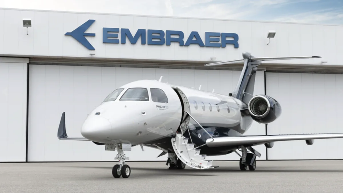 Embraer certifica jato que pousa sozinho em caso de emergência