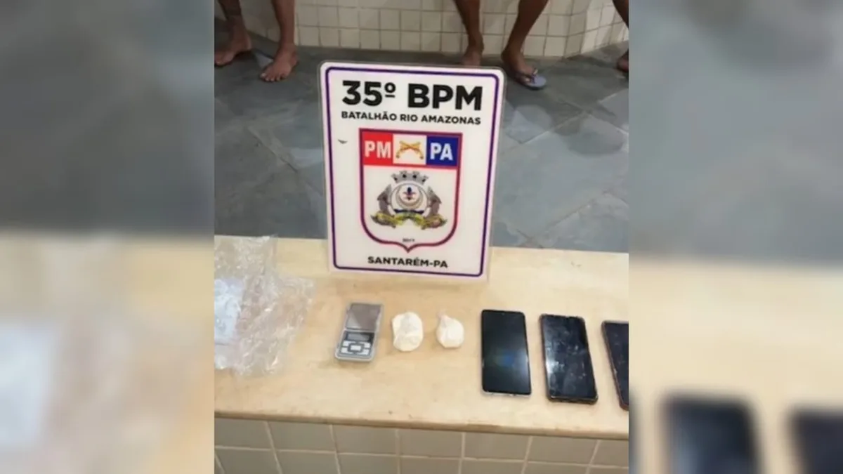 Dupla é presa com cocaína no 'Beco do Papagaio' em Santarém; um afirma ser professor de música