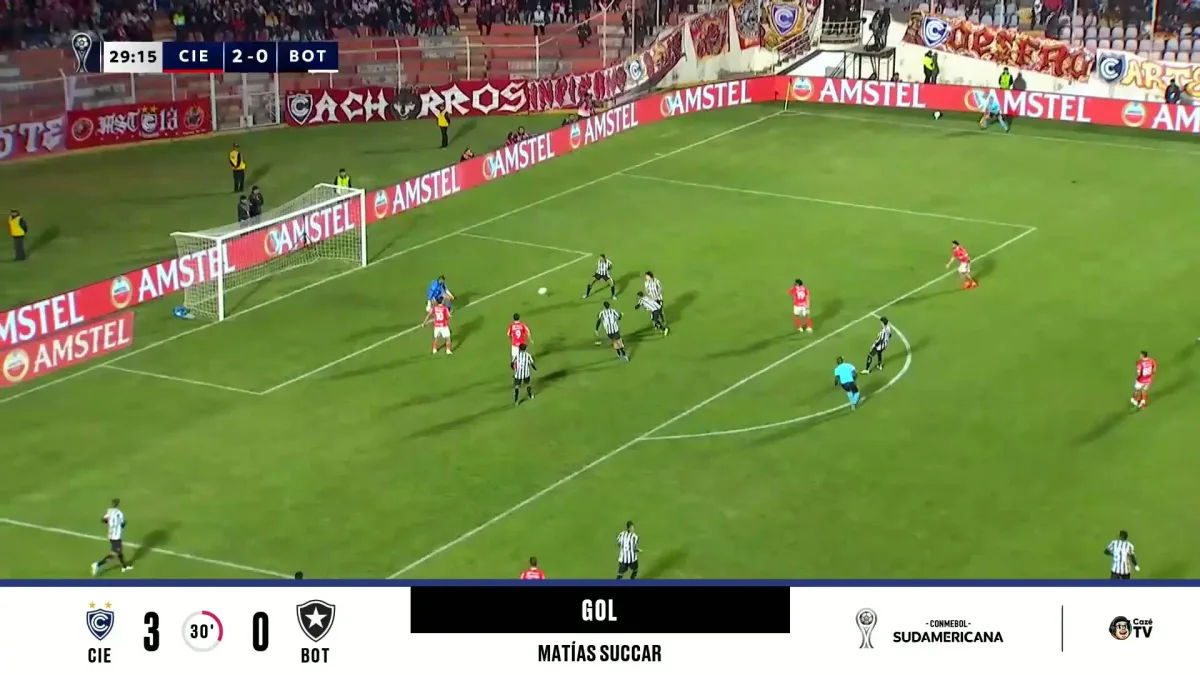 Warleson falha e Cienciano aumenta na Sul-Americana contra o Botafogo; confira