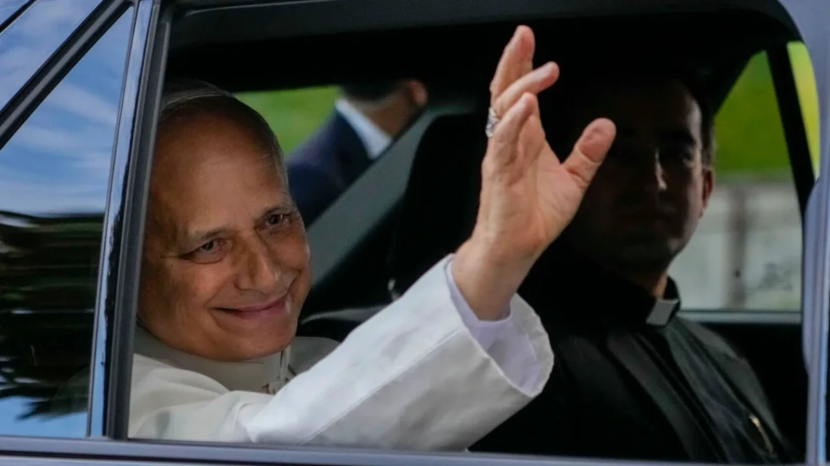Pope Leo walks out of hospital 4 days after lung cancer surgery