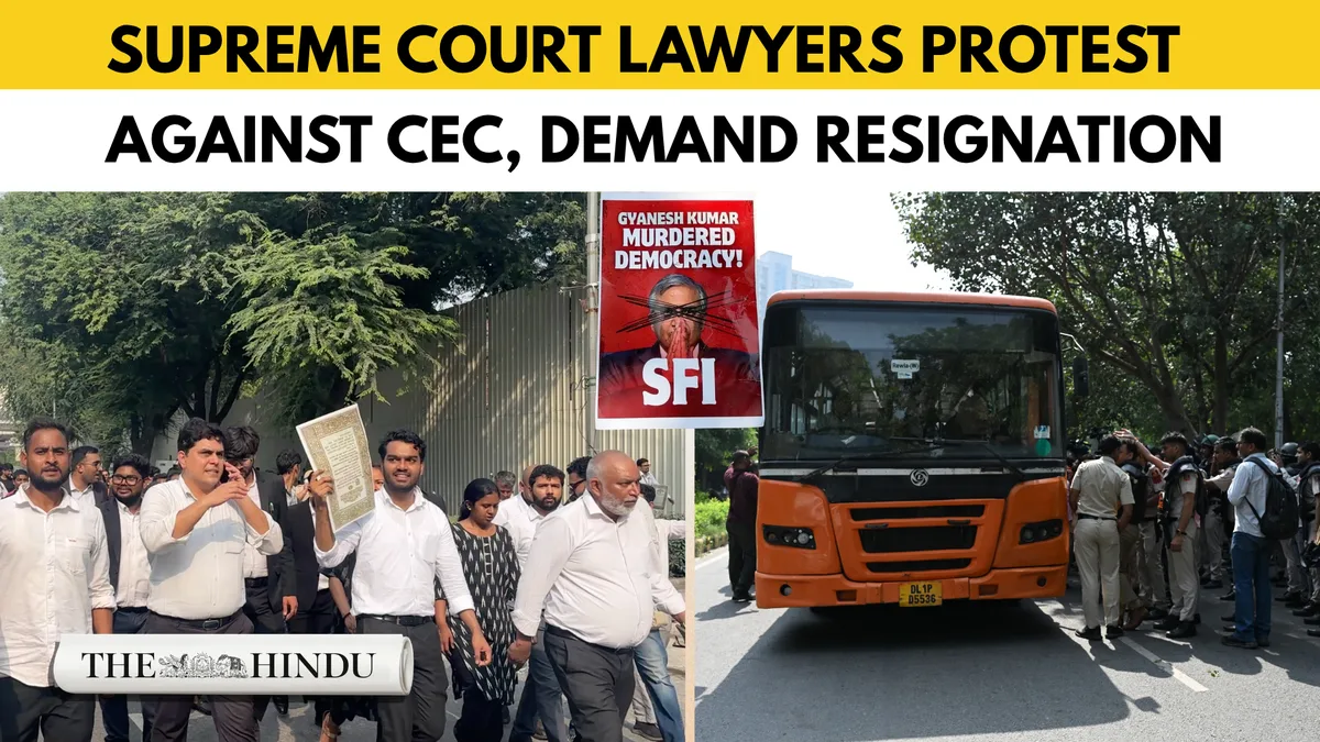 SC lawyers demanding CEC Gyanesh Kumar’s resignation detained, later released