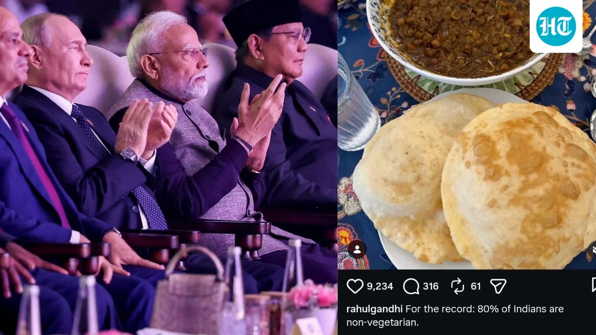 ‘Indian non-veg food is delicious’: Rahul Gandhi's veiled dig at BRICS Summit menu