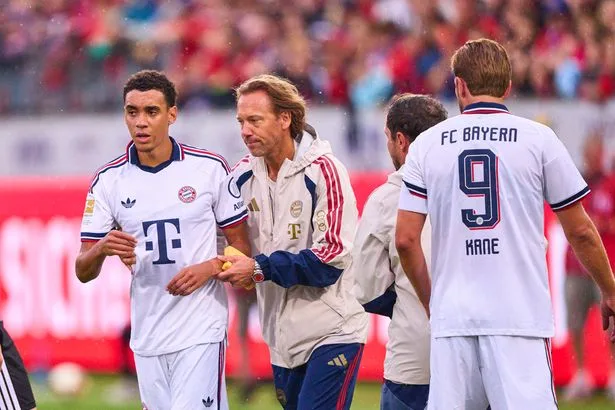 Jamal Musiala collapses on pitch AGAIN just days after scary Bayern Munich incident