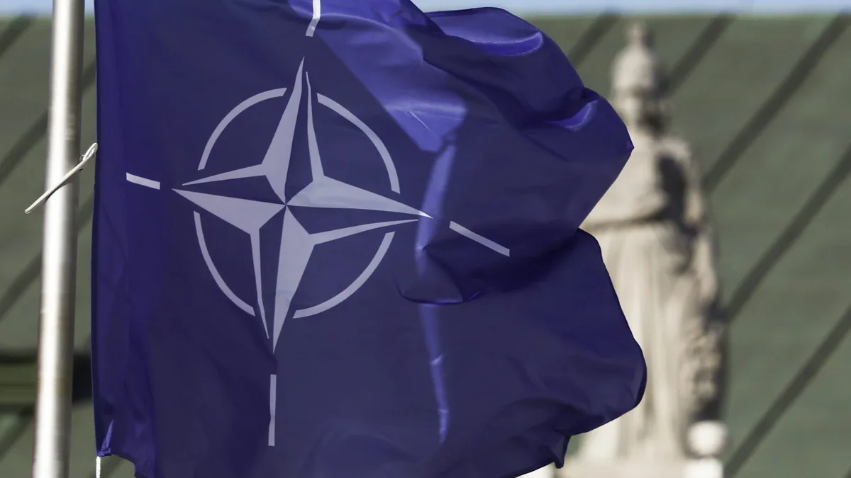 NATO aircraft shoot down drone over Latvia, which blames 'Russian electromagnetic warfare'